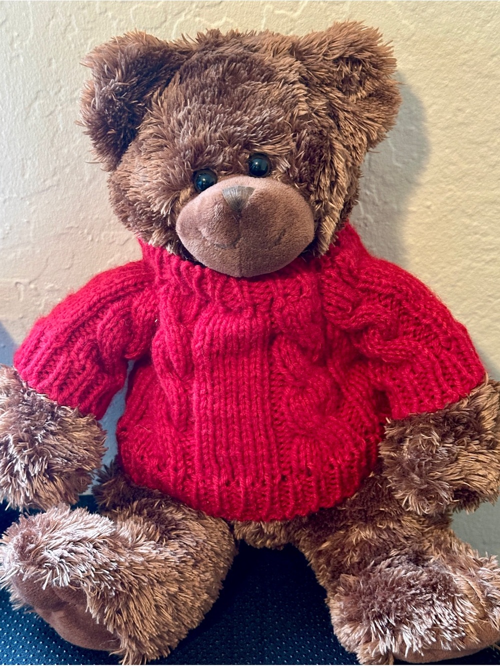 SF Ghirardelli Chocolate 2011 Teddy Bear Plush Brown 12" Embroidered Red Sweater